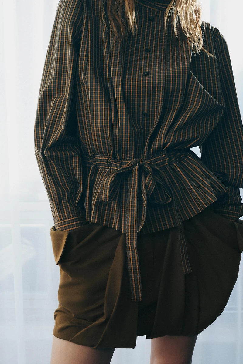 ZW COLLECTION CARGO MINI SKIRT