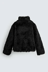 FAUX FUR BOMBER JACKET HARRY LAMBERT FOR ZARA X DISNEY