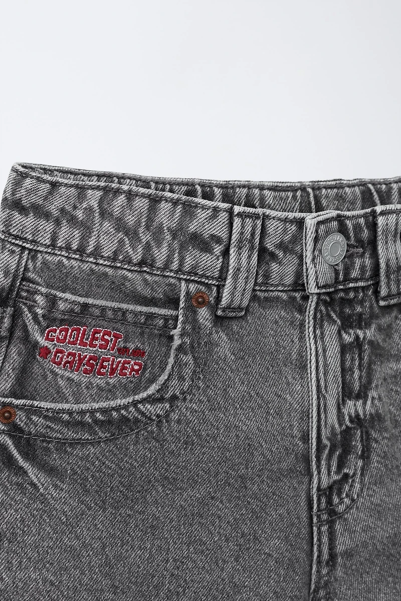 LONG DENIM SHORTS