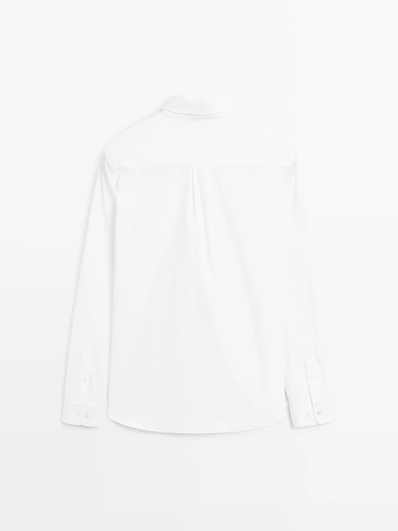 Regular fit stretch shirt