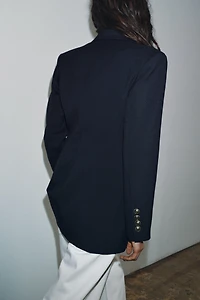 ZW COLLECTION FITTED BUTTONED BLAZER