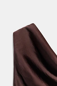 ZW COLLECTION SATIN EFFECT MIDI DRESS