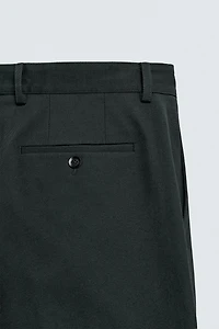 PLEATED TEXTURED PANTS