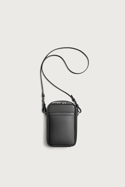 SMOOTH VERTICAL CROSSBODY BAG
