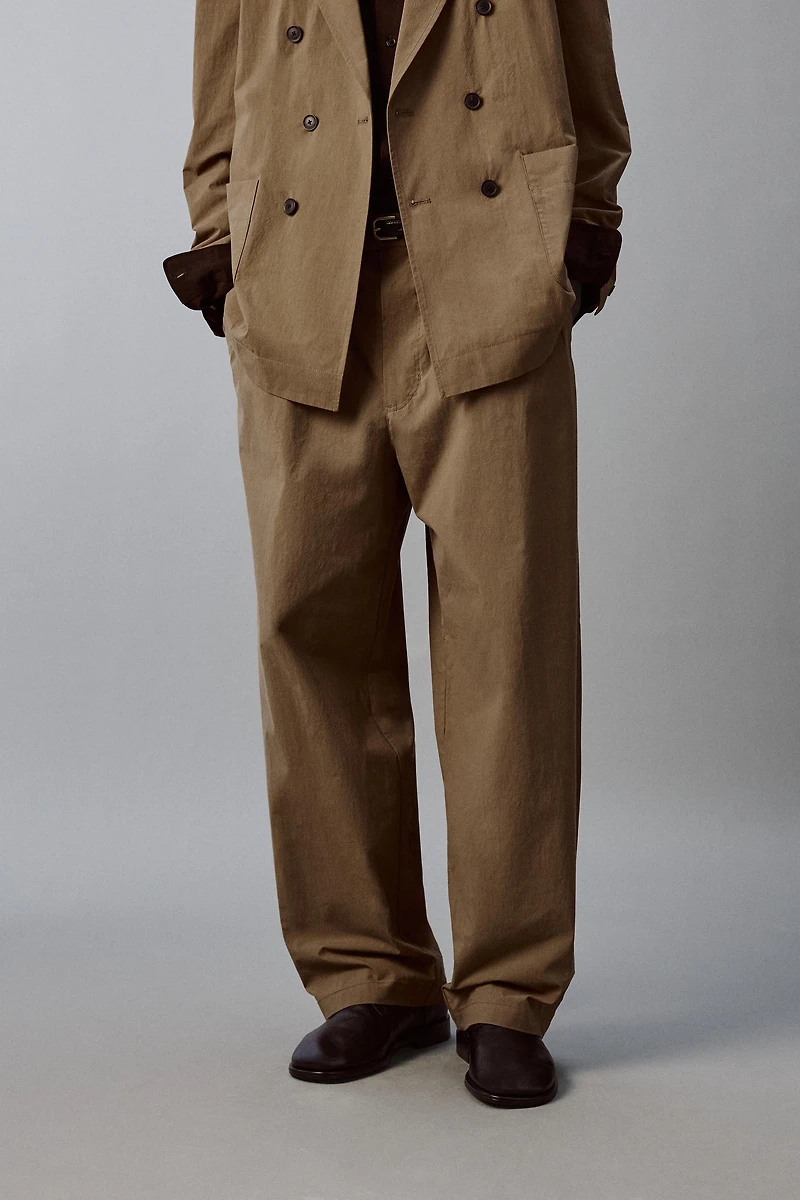 TECHNICAL WIDE FIT SUIT PANTS