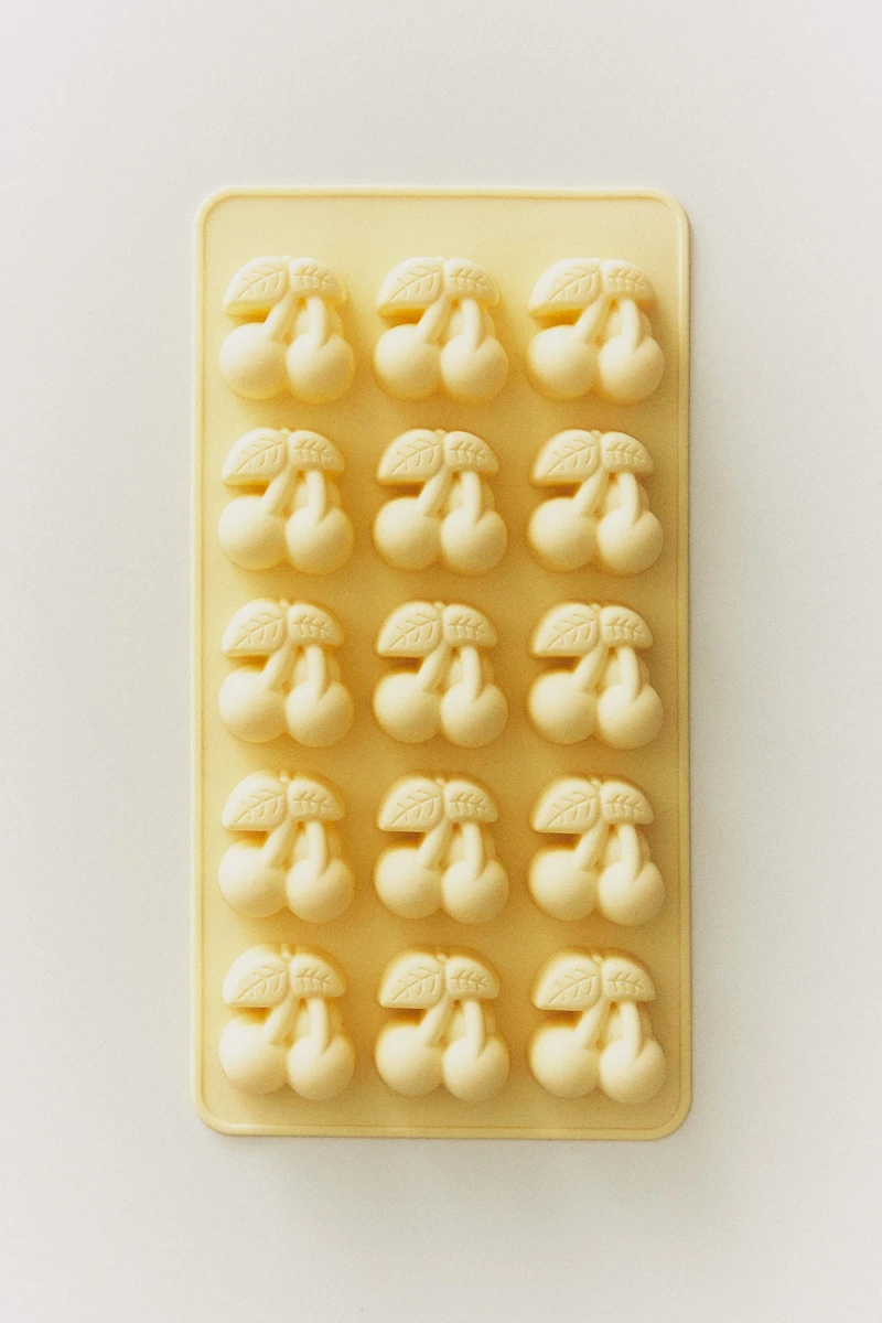 CHERRY SILICONE ICE CUBE TRAY (15 CUBES)