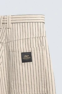 PINSTRIPE RELAXED FIT JORTS