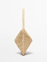 Petit sac épaule en raphia