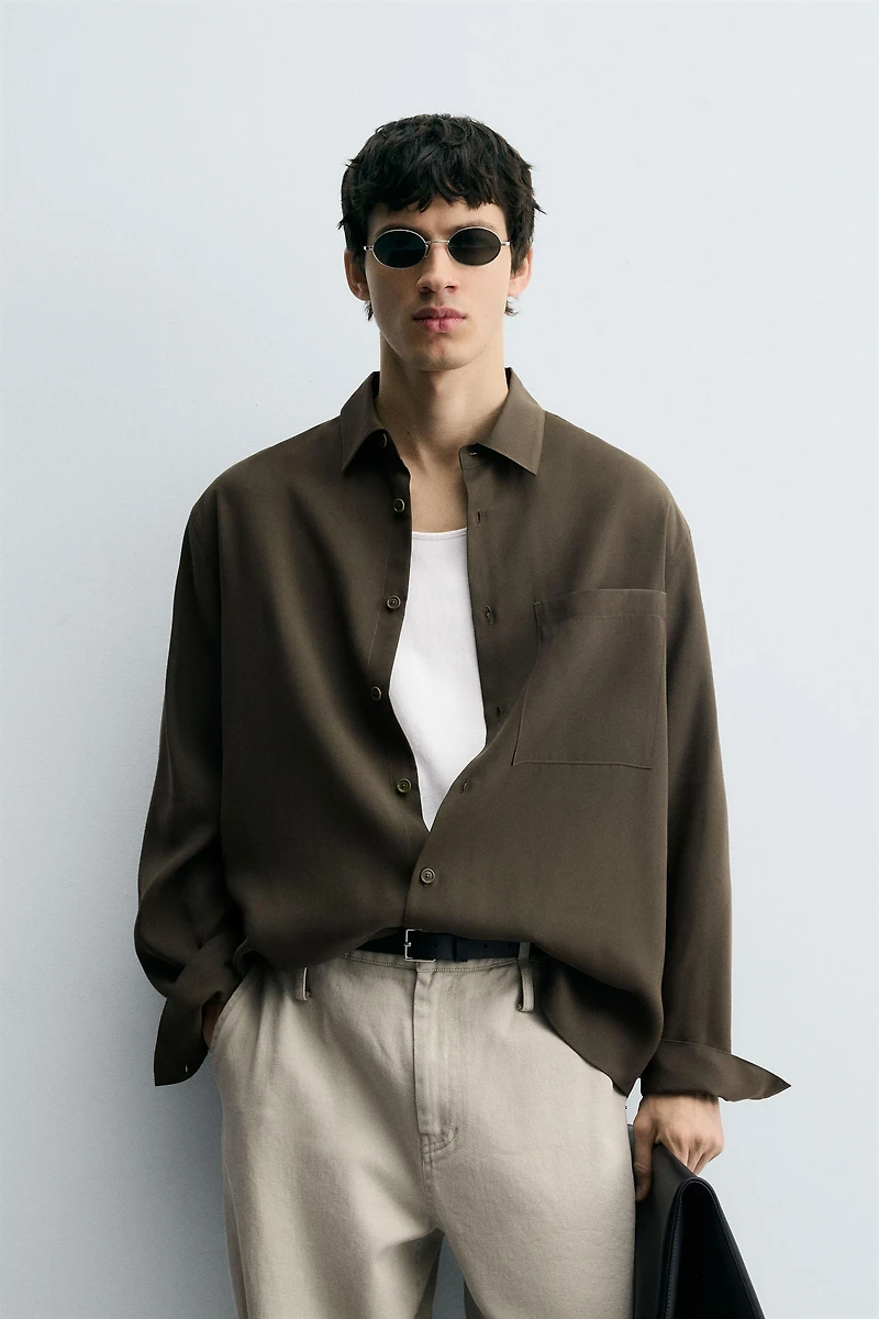 CHEMISE FLUIDE COUPE DÉCONTRACTÉE