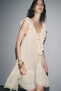 RUFFLED LACE DRESS ZW COLLECTION