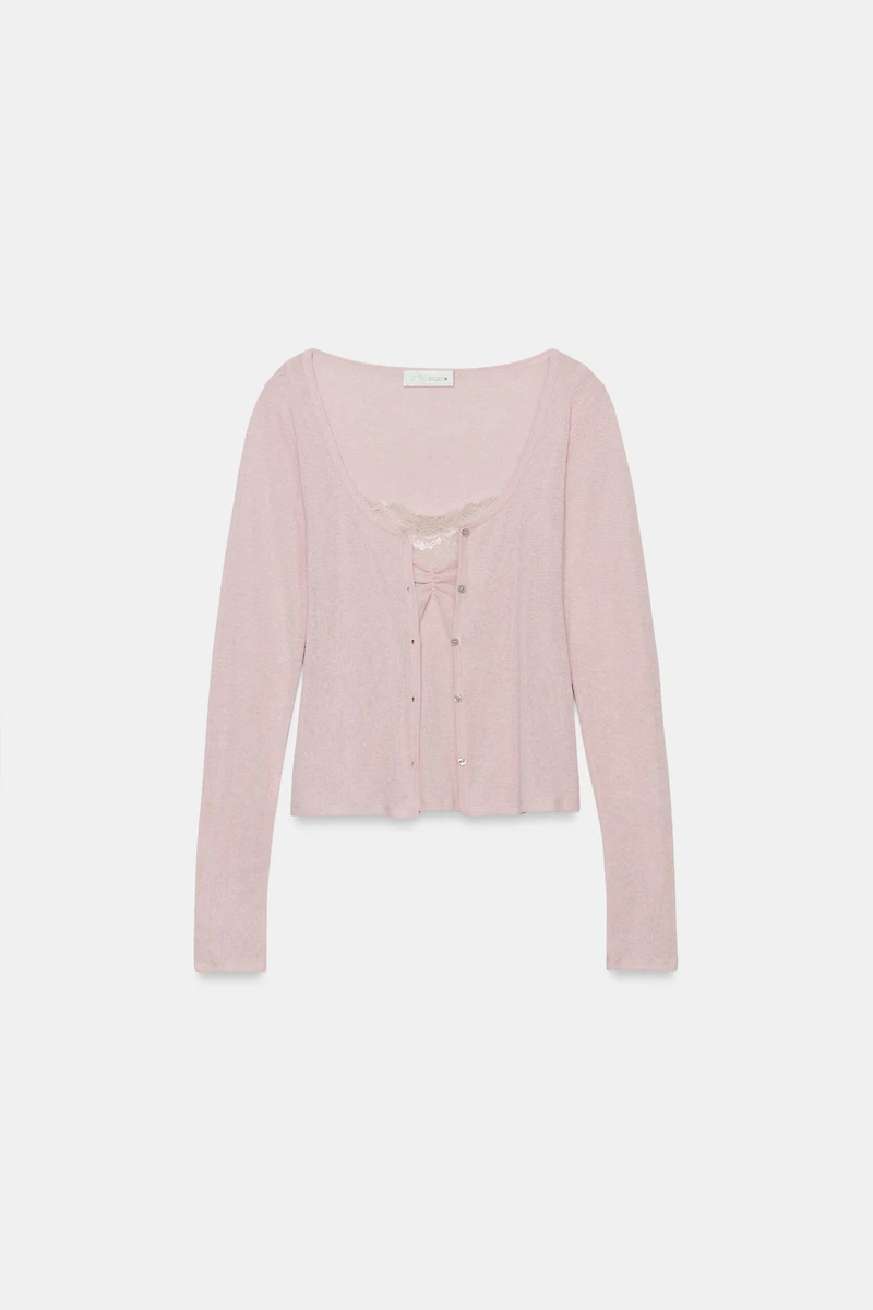 COMBINATION LACE TOP JACKET