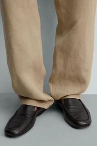 LEATHER LOAFERS