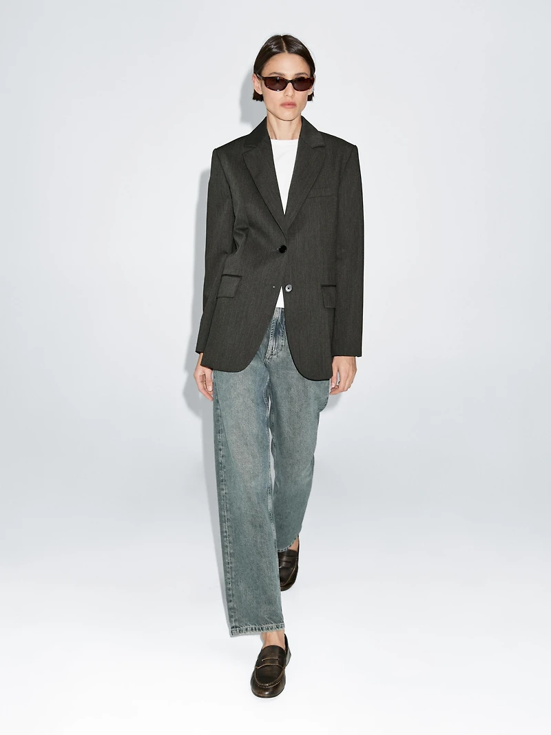Blazer deux boutons 100 % laine