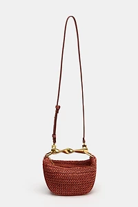 MINI BAG WITH METALLIC HANDLE