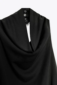 LONG OPEN BACK HALTER DRESS