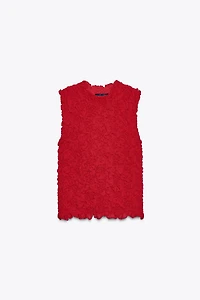 TOP EN MAILLE TEXTURÉE