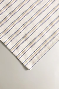 SET OF DYED THREAD STRIPED NAPKINS (PACK OF 2)