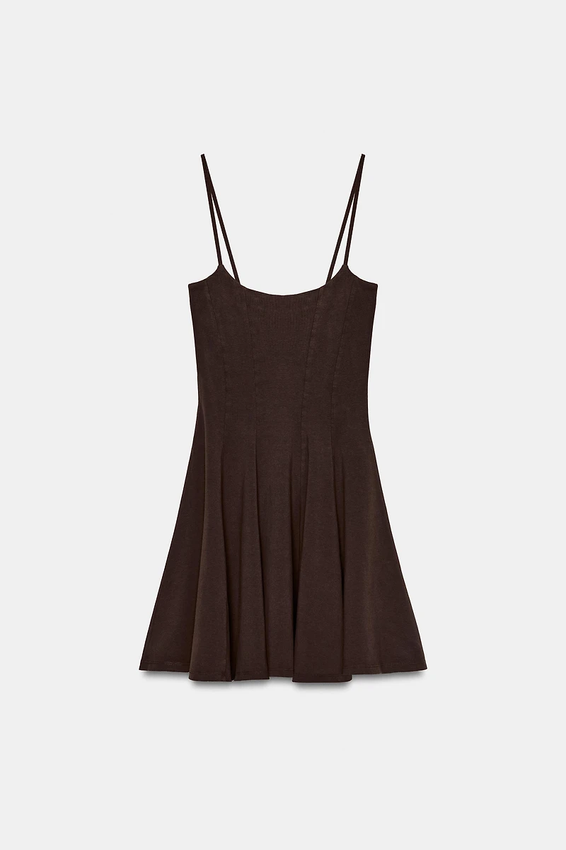 FLARED SKIRT MINI DRESS