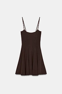FLARED SKIRT MINI DRESS