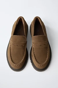LEATHER PENNY LOAFERS