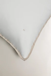 HOUSSE DE COUSSIN SATIN LIN POINTS
