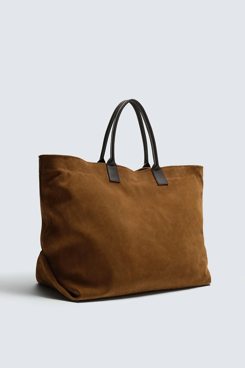 LEATHER SHOPPER BAG
