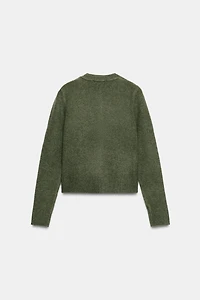 BALL BUTTON KNIT CARDIGAN