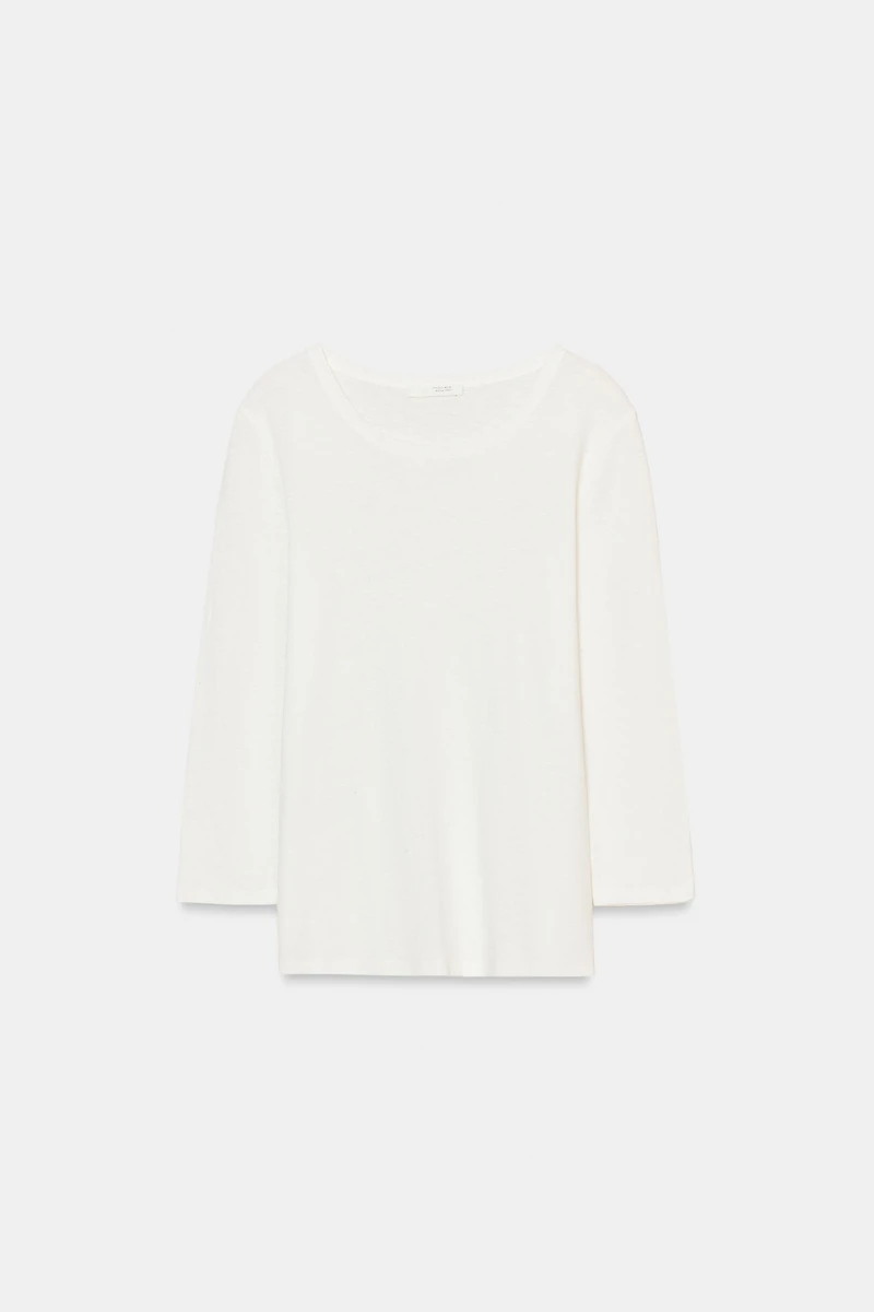 T-SHIRT EN LIN EFFET DÉLAVÉ