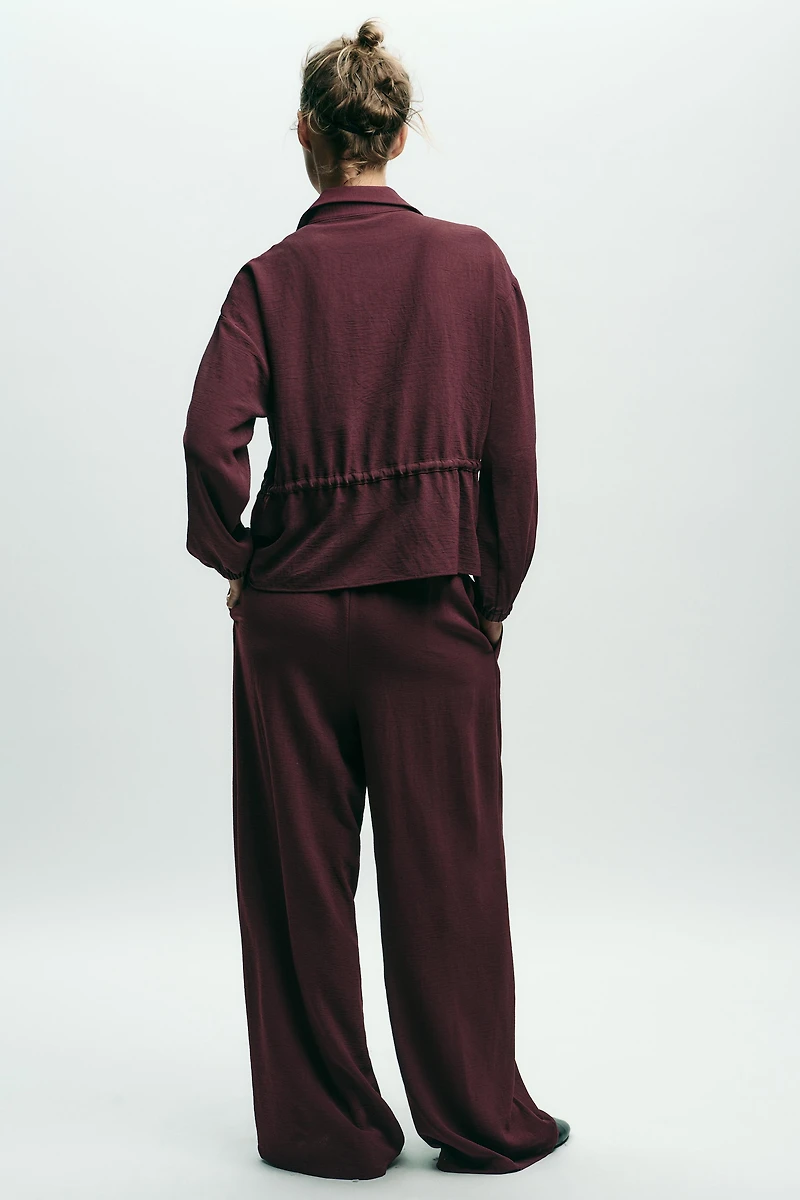 SEAM WIDE LEG PANTS
