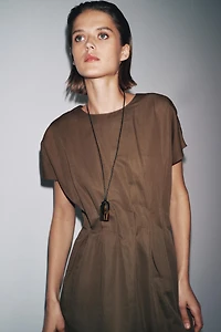 ZW COLLECTION PLEATED MIDI DRESS
