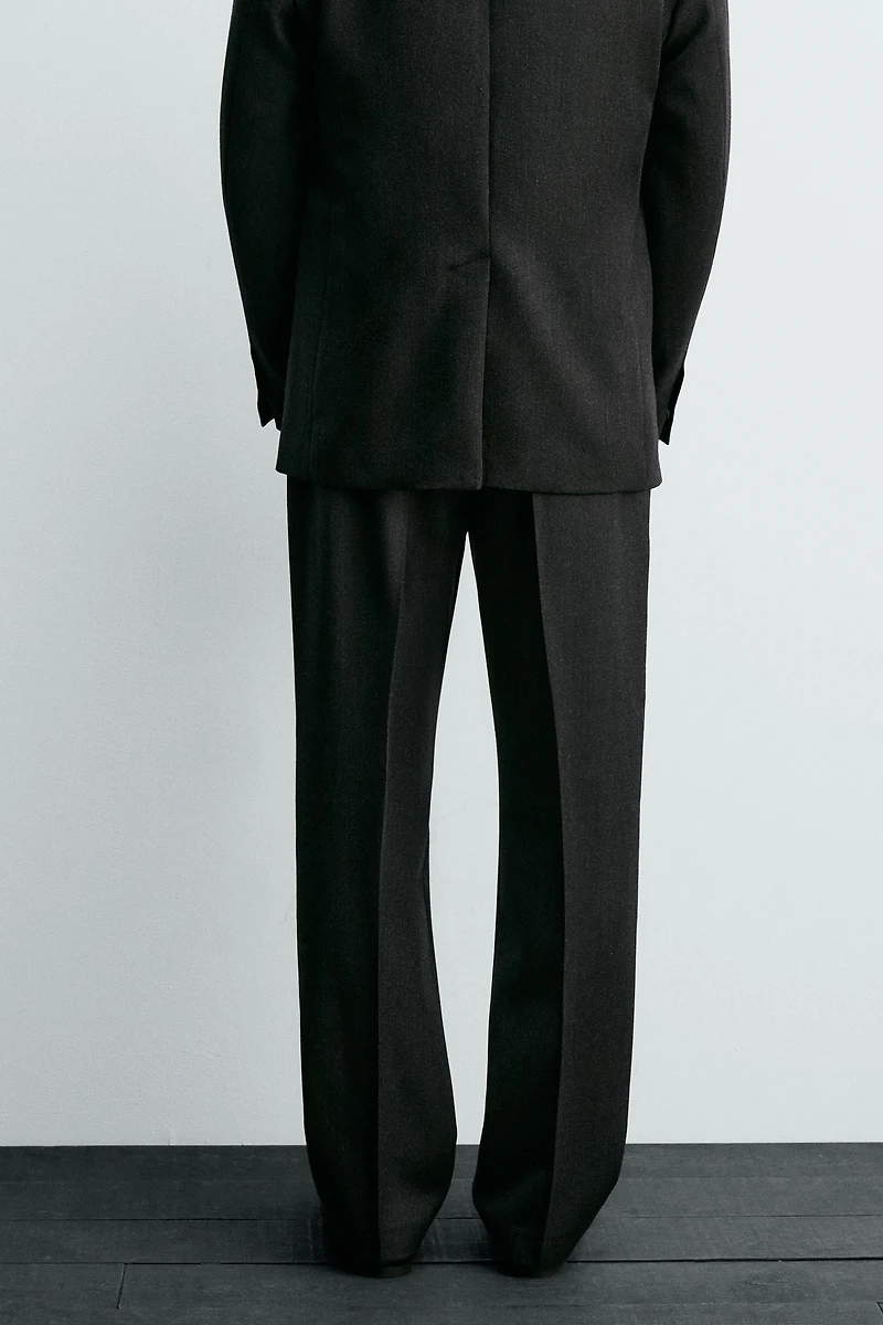WOOL TWILL SUIT PANTS AARON LEVINE X ZARA