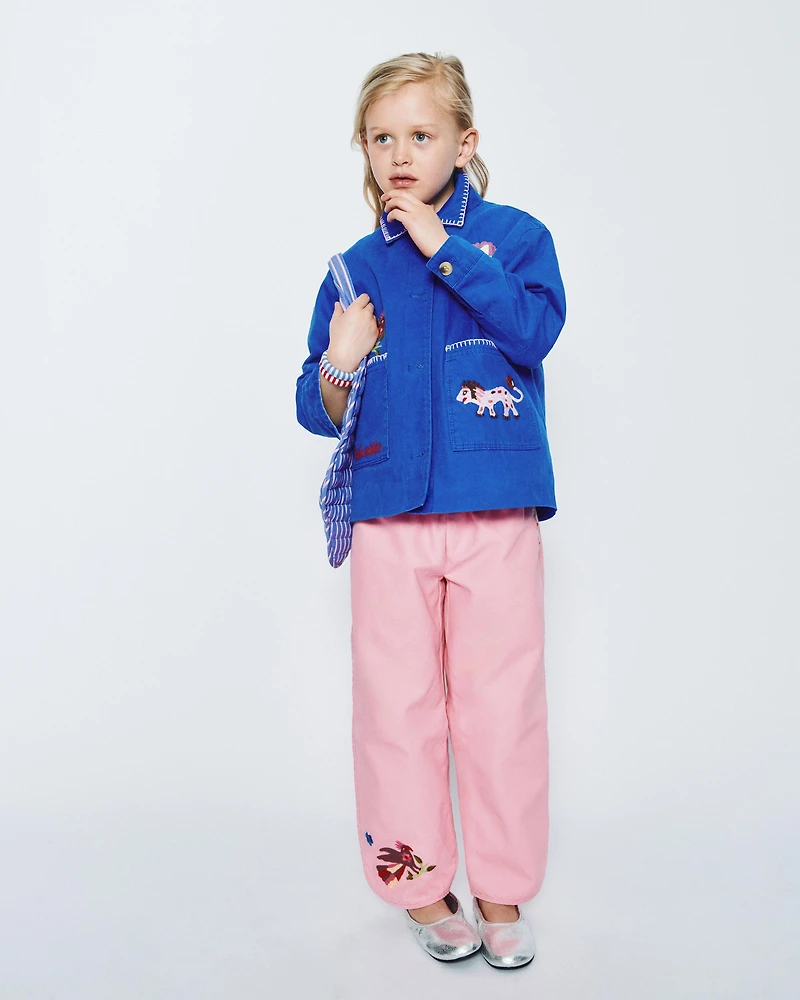 SISSEL EDELBO X ZARA KIDS EMBROIDERED JACKET