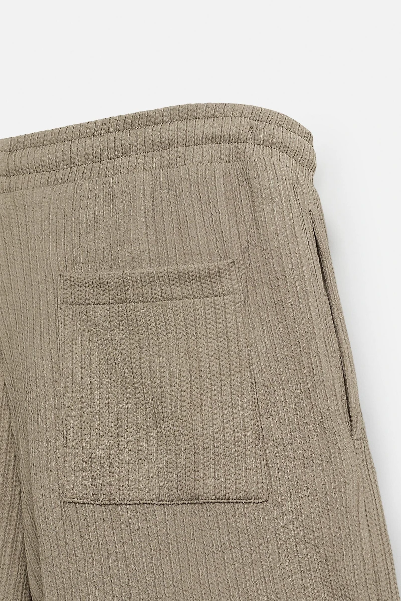 IRREGULAR TEXTURED SHORTS