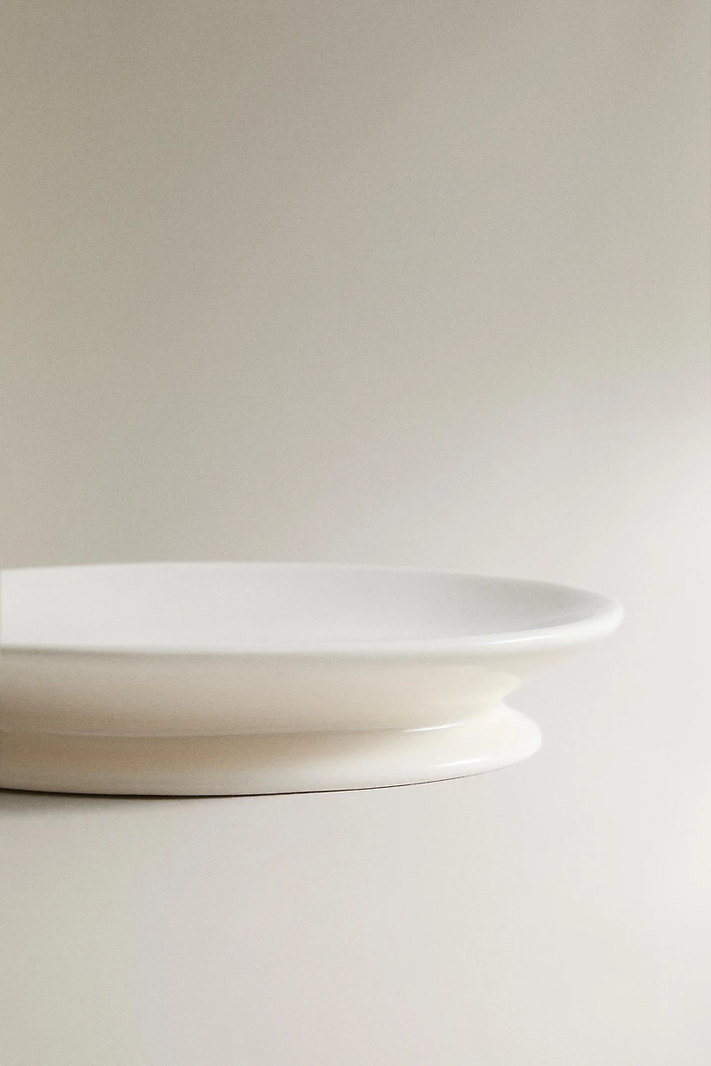 CREAM CERAMIC BATHROOM SOAP DISH