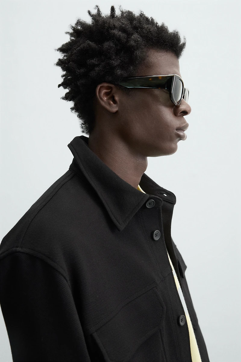 COMFORT TEXTURED OVERSHIRT