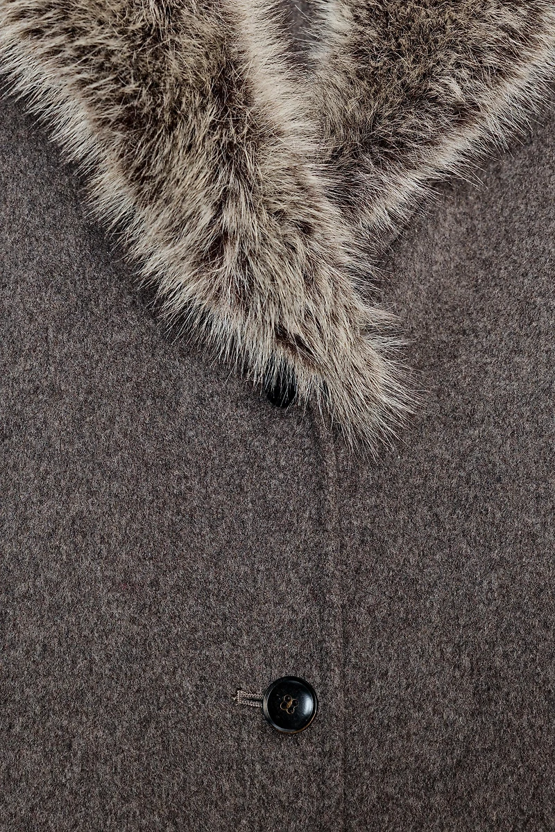 MANTEAU EN MÉLANGE DE LAINE ZW COLLECTION ÉDITION LIMITÉE