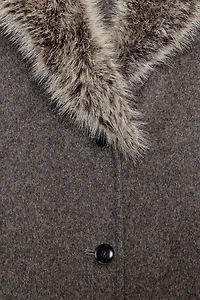 MANTEAU EN MÉLANGE DE LAINE ZW COLLECTION ÉDITION LIMITÉE