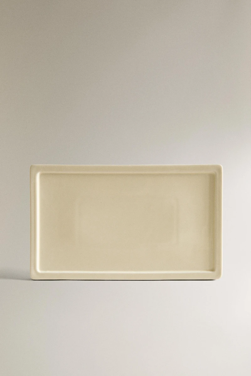 RECTANGULAR CERAMIC BATHROOM TRAY