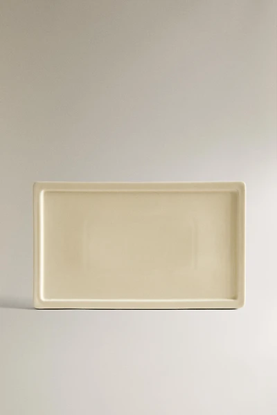 RECTANGULAR CERAMIC BATHROOM TRAY
