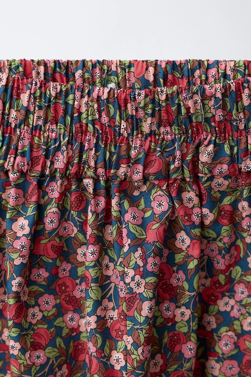 FLORAL PRINT BLOOMER PANTS MADE WITH LIBERTY FABRIC