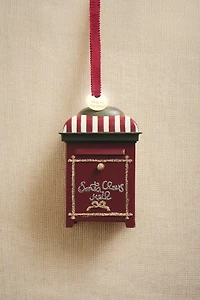 SANTA CLAUS MAILBOX CHRISTMAS TREE ORNAMENT