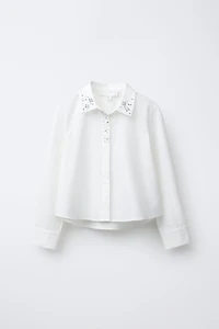 JEWEL COLLAR SHIRT