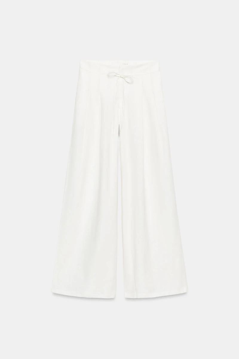 PANTALON LARGE À PINCES