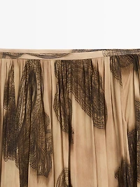 Long paisley print skirt