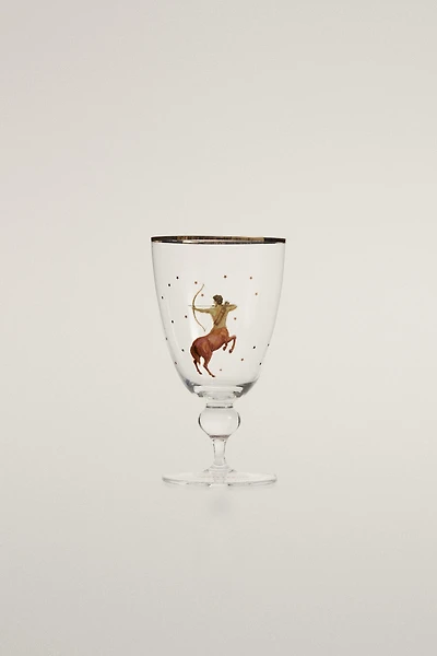 SAGITTARIUS ZODIAC WINE GLASS | MARISA BERENSON