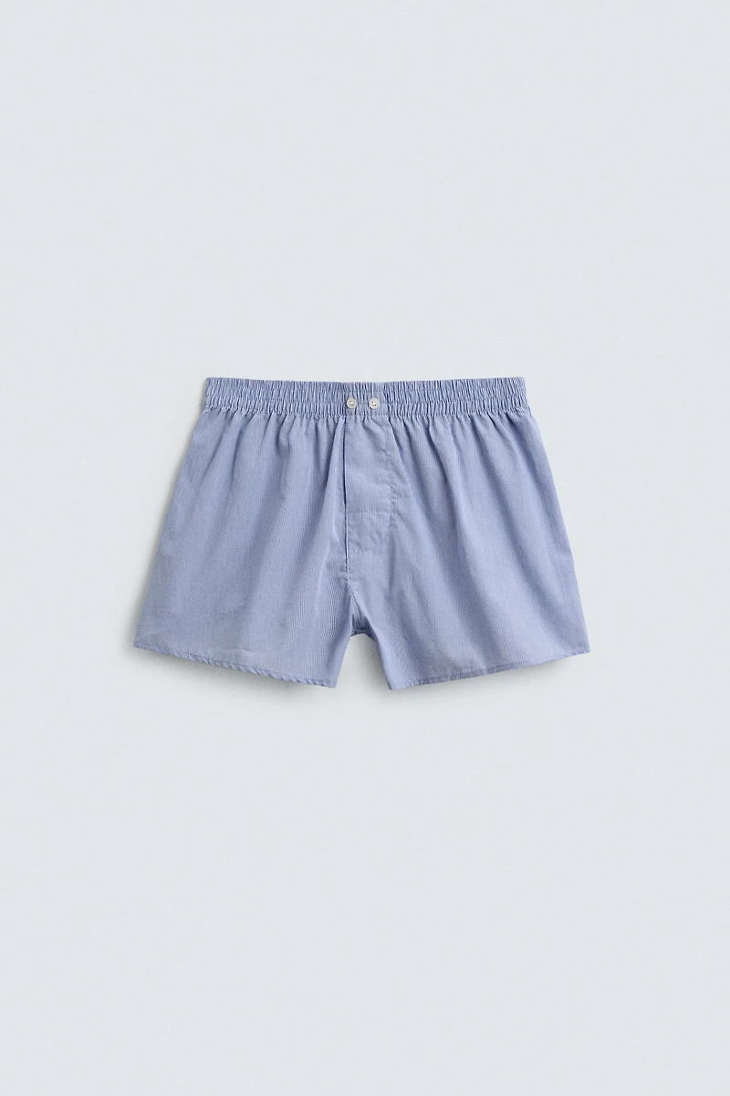 TWO-PACK OF COMBINED POPLIN BOXERS