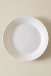 WHITE GLASS DINNER PLATE