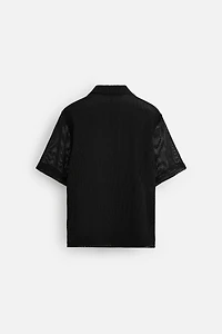 CHEMISE STRUCTURE OUVERTE