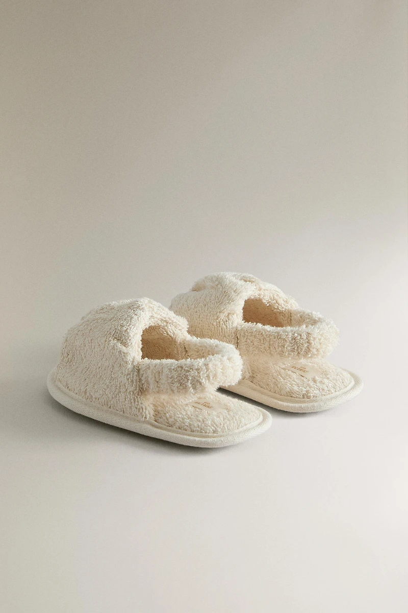 KIDS TERRY SLIDE SLIPPERS