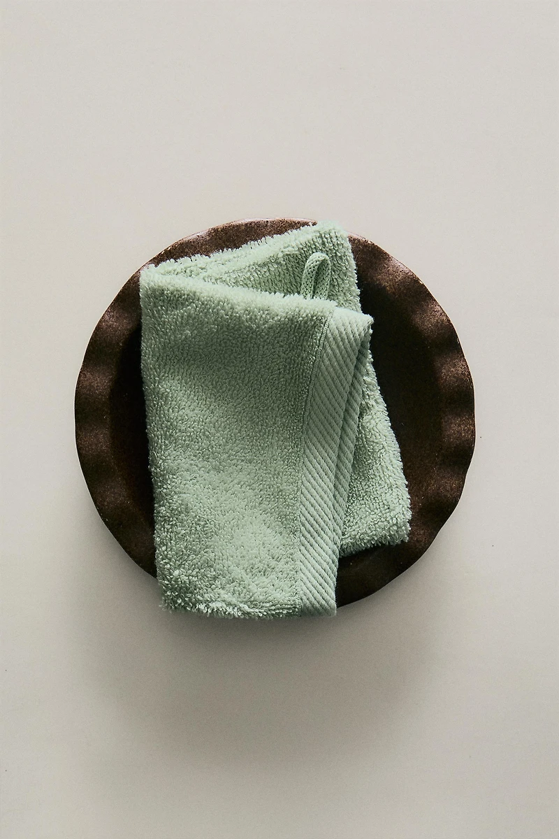 COTTON TERRY BATH MITT
